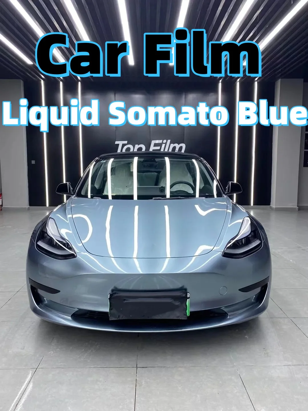 

Liquid Somato Blue Tesla model Cars Accessories Vinyl Wrap Car Wrap Covering Film Foil Air Bubble Free PROTWRAPS 1.52*18M