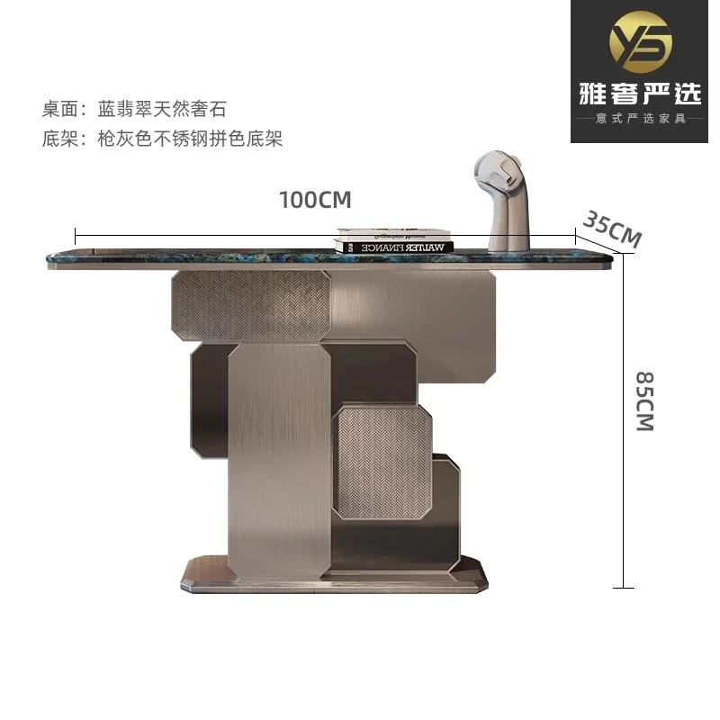 

GZ Marble Art Entrance Table Modern Simple Wall Extremely Narrow End View Table Entrance Entrance Table