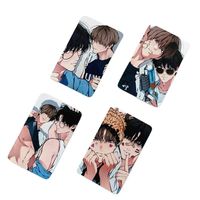 4 Pcs/Set Korean Manga Lomo Card Baek Cirrus, Yeon Skylar Comic Characters 3 Inches Photocards Fans Gift