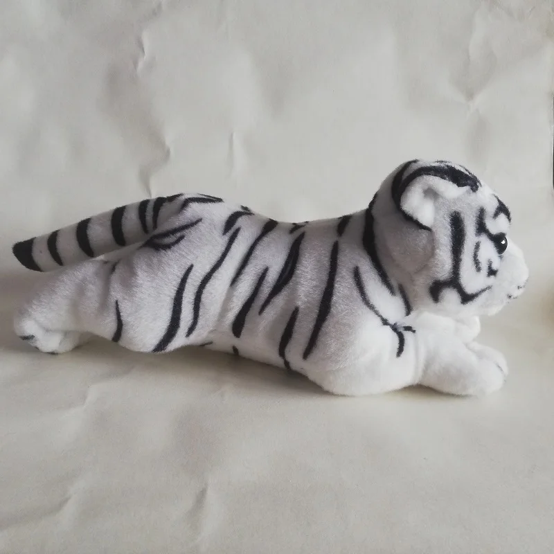ตุ๊กตาเสือสุดน่ารัก ประมาณ 32 ซม. เสือขาวน่ารัก ท่าทางนอนราบ ตุ๊กตาเสือเนื้อนุ่ม ของเล่นเด็ก ของขวัญคริสต์มาส s2188