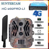 SuntekcamHC950PROLi 4G LIVE Video 8000mAh Iithium Battery Cellulare Dual Lens Hunting Trail Camera 36MP 4K Video Telecamera IP65