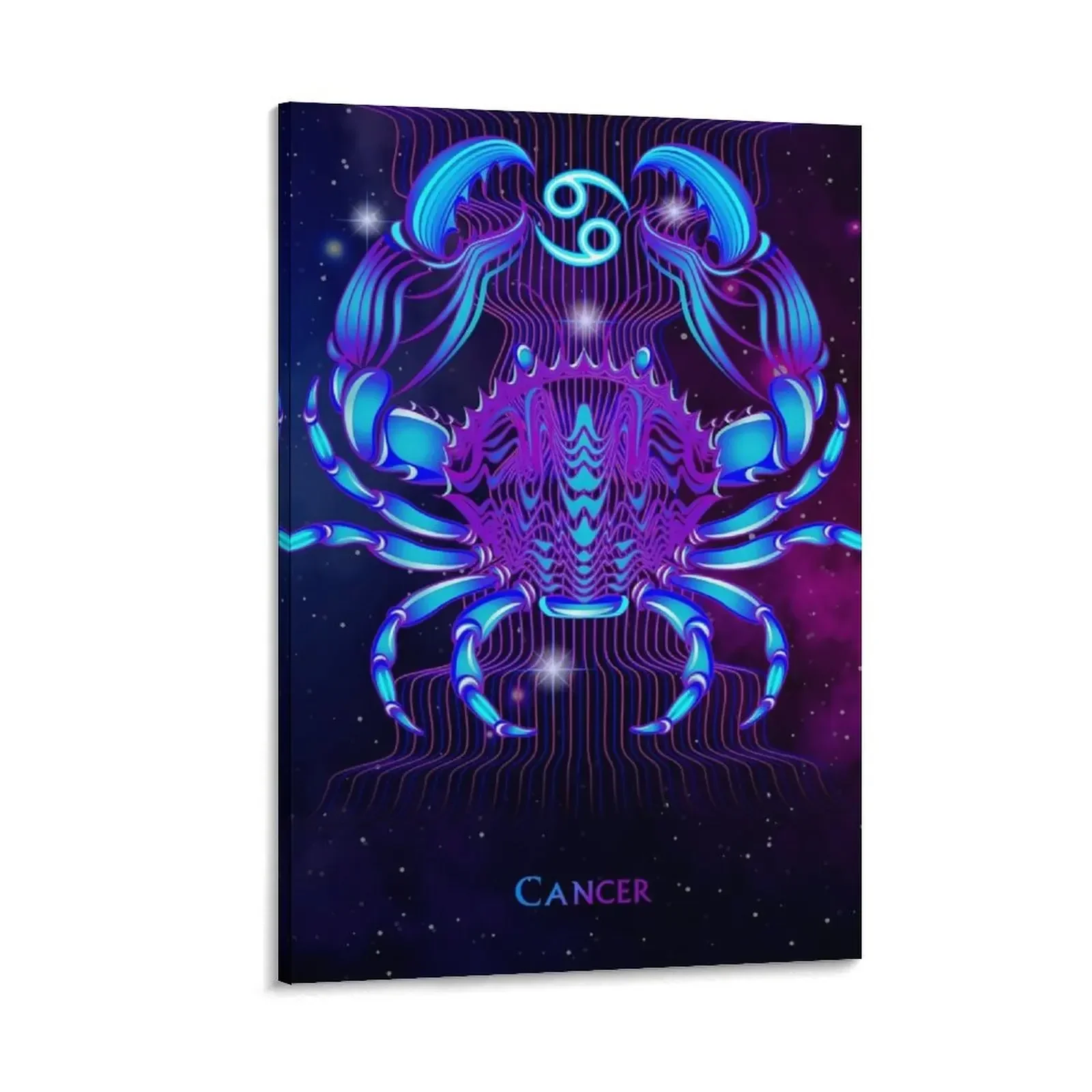 

Zodiac neon signs — Cancer Canvas Painting decor Decoration pictures room wall poster aesthetic
