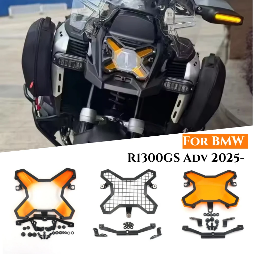 

For BMW R1300GS Adventure 2025 Motorcycle Front Headlight Protector Moto Headlight Protection Grill Accessories R 1300 GS ADV