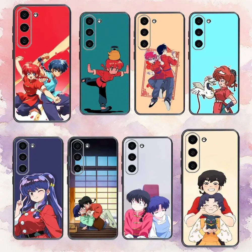 

Comics R-Ranma 1-2 Phone Case For Samsung Galaxy A73,A72,A71,A70,A53,A52,A51,Others Soft Black Cover
