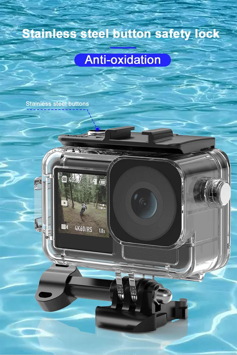 ACTION 5/4/3 Waterproof Case Diving Underwater Protective Housing Shell for DJI Osmo Action 5 PRO 4 3 Action Camera Accessories