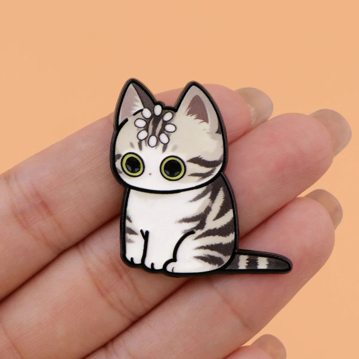 Niedlicher Cartoon-Tier-Kühlschrankmagnet, lustiger Katzen-Kühlschrankmagnet, Heimdekorationsaufkleber – Detail 2