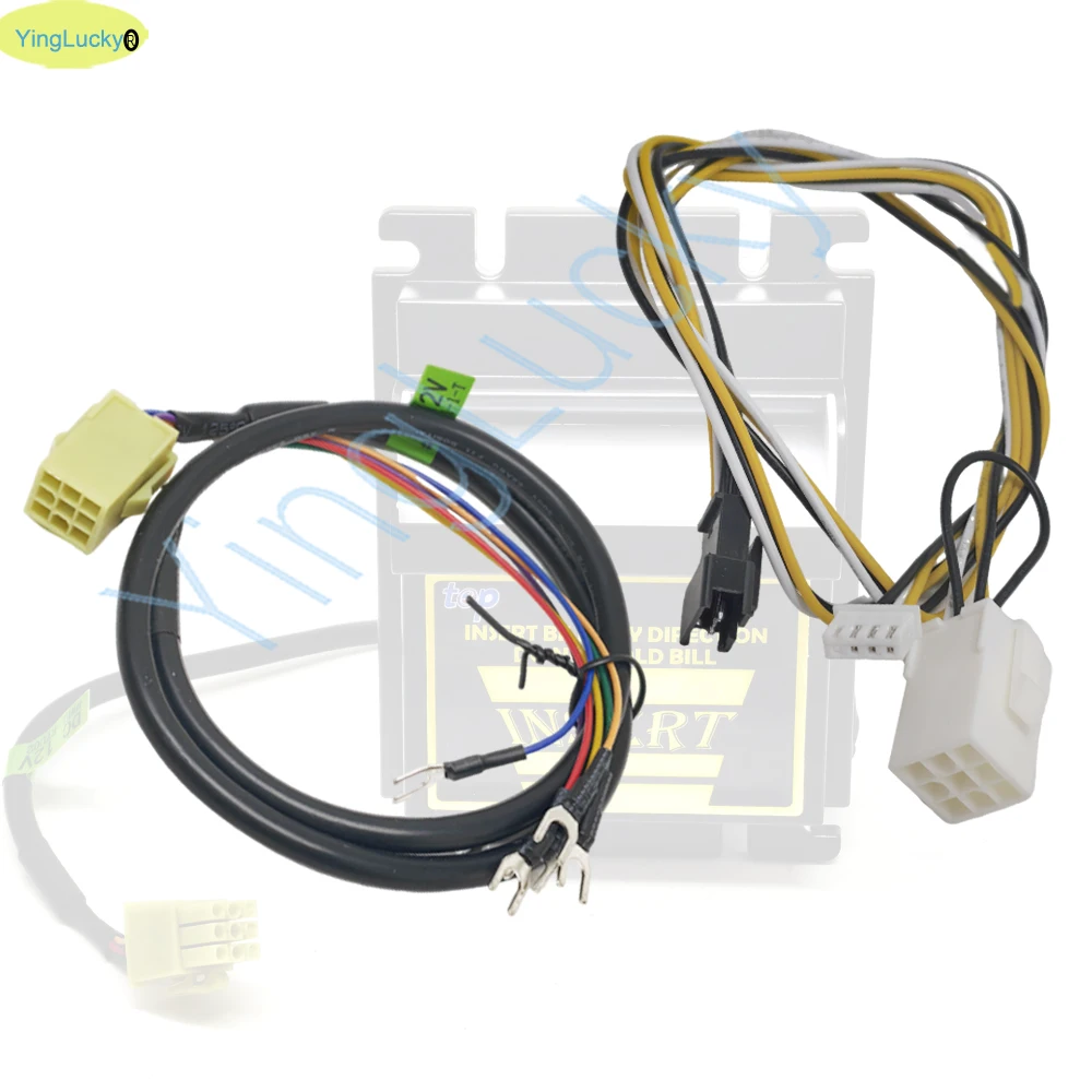 

ICT Bill Acceptor Cable (RS232) Wire Connector for TB74 L70 Banknote Validators Suitable Claw Vending Machines,Coin Changers
