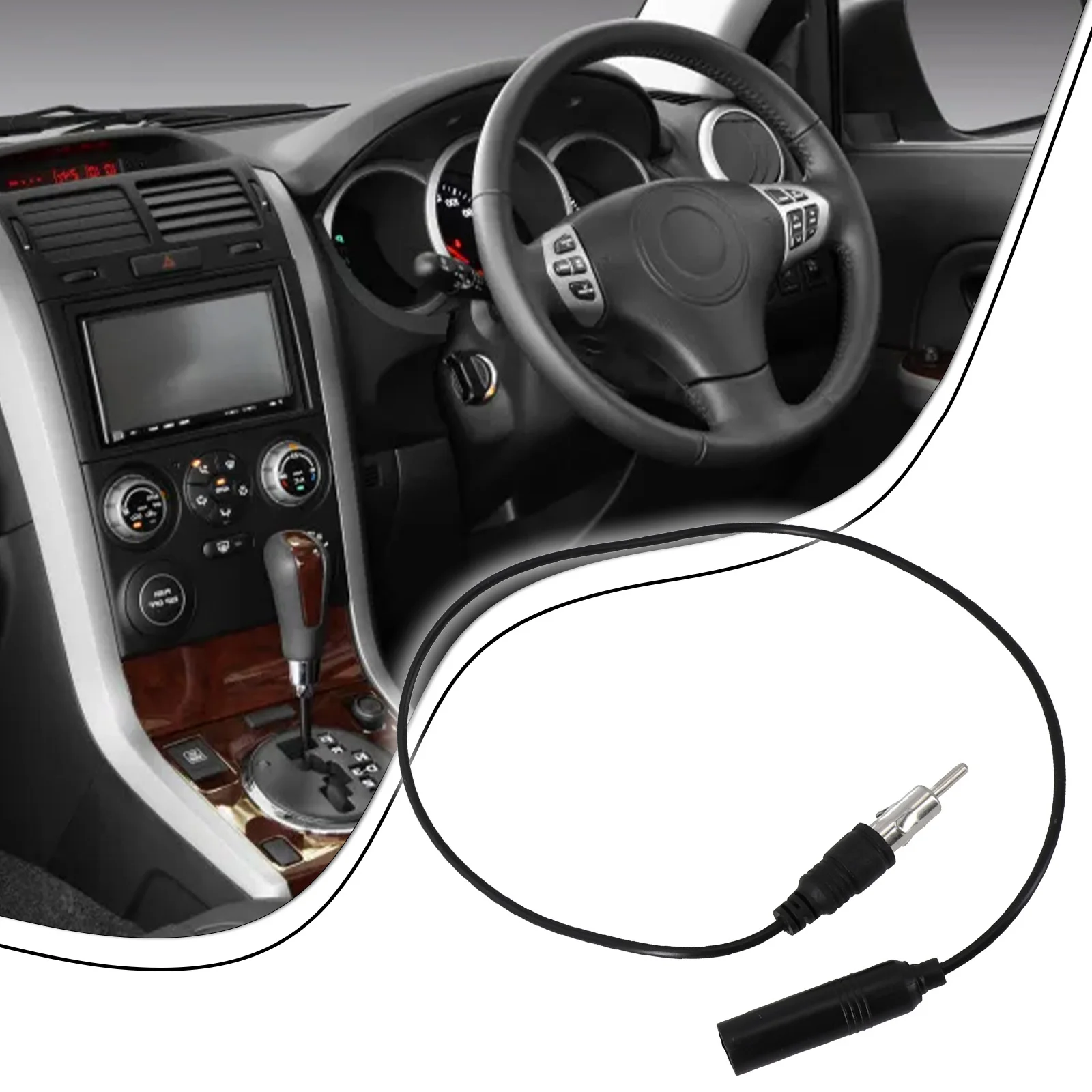 Extension Cable Antenna Extension FM Radio For Car General Purpose New Portable ABS Approximately Easy To Install