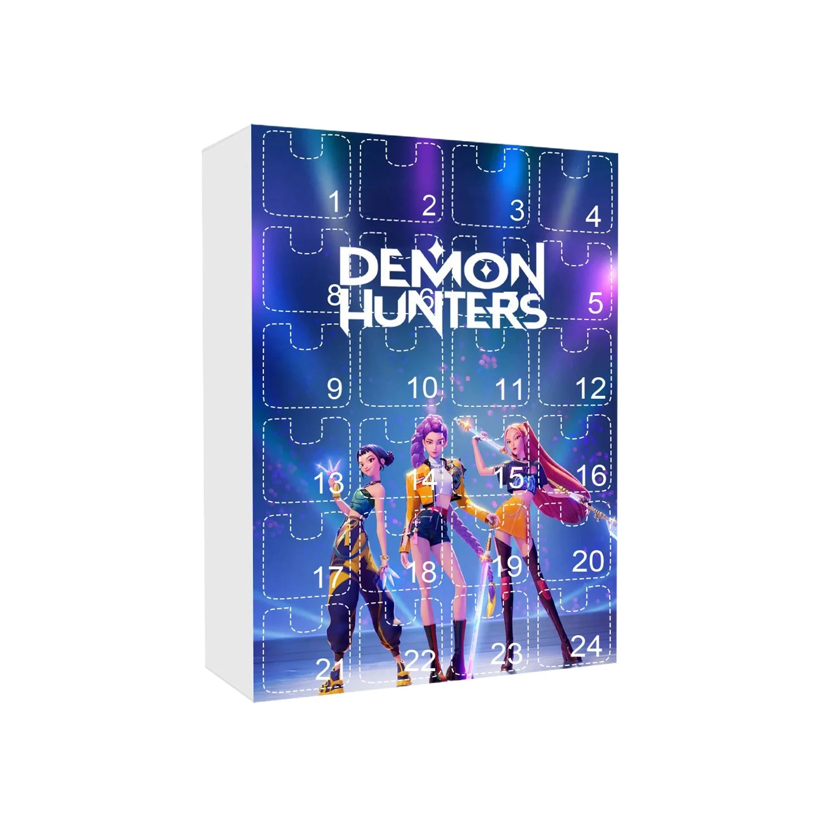 عبر الحدود KPOP شيطان الصيد فتاة مجموعة عيد الميلاد تقويم القدوم صندوق أعمى على ظهره شقة سلسلة مفاتيح مصنوعة من الأكريليك قلادة