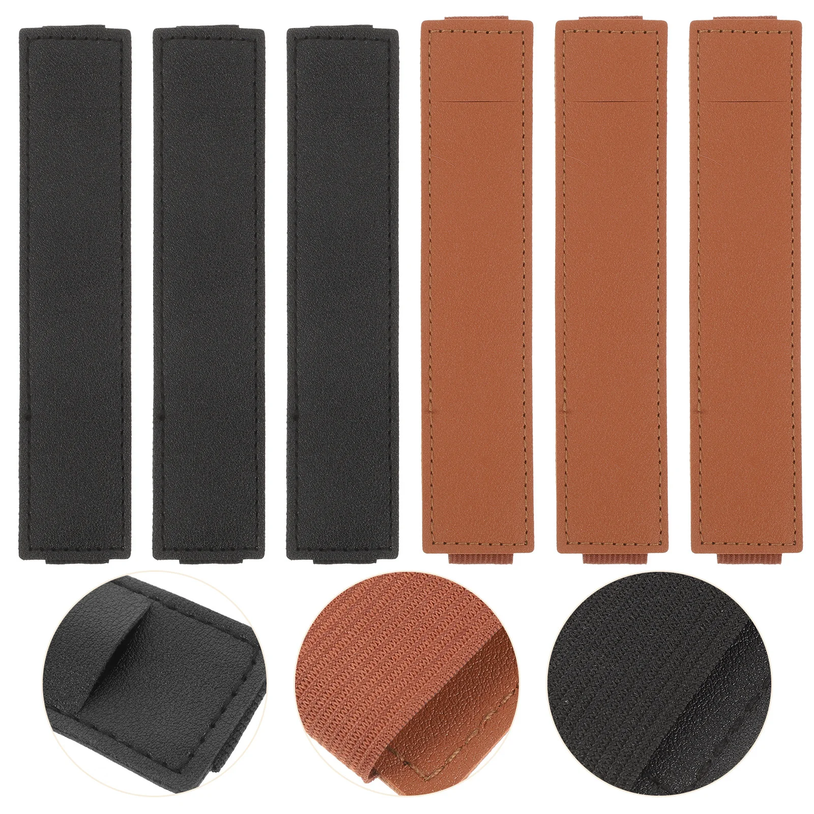 6-teiliger Buch-Stifthalter, elastische Tasche für Planer, Tablet, Tagebuch, Notebook