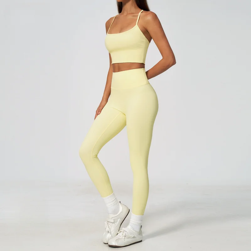 2026 Yoga Set For Women Women's Tracksuit High Waist Nude Feel Quick Dry Sports Fitness Workout Sets Push Up Bra Sports Suits