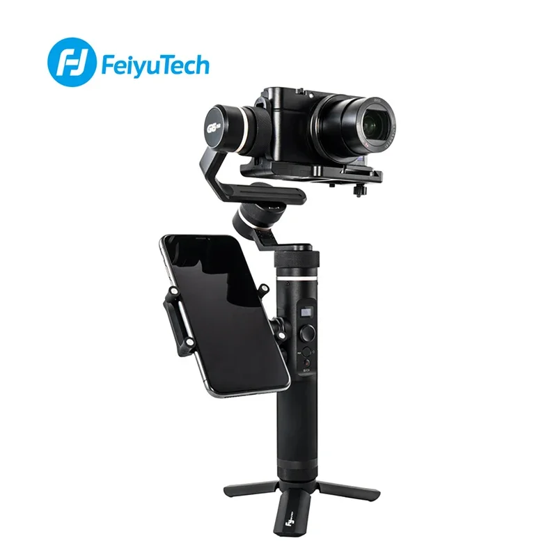 Imagem -05 - Feiyutech Suporte de Telefone Móvel Suporte de Clipe de Montagem Adaptador para Feiyu Spg2 g6 G6plus G6p g5 Action Câmera Gimbal Suporte com Braçadeira