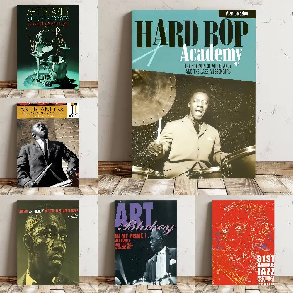 Art Blakey Poster, hochwertiger Druck, wasserdicht, Wandkunst-Aufkleber für Bar, Wohnzimmer, Dekor, Geschenk