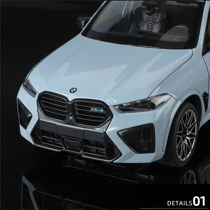 1:18 BMW X5M X5 SUV 합금 자동차 모형 다이캐스트 메탈 럭셔리 오프로드 차량 모형 고급 시뮬레이션 수집용 장난감 크리스마스 선물