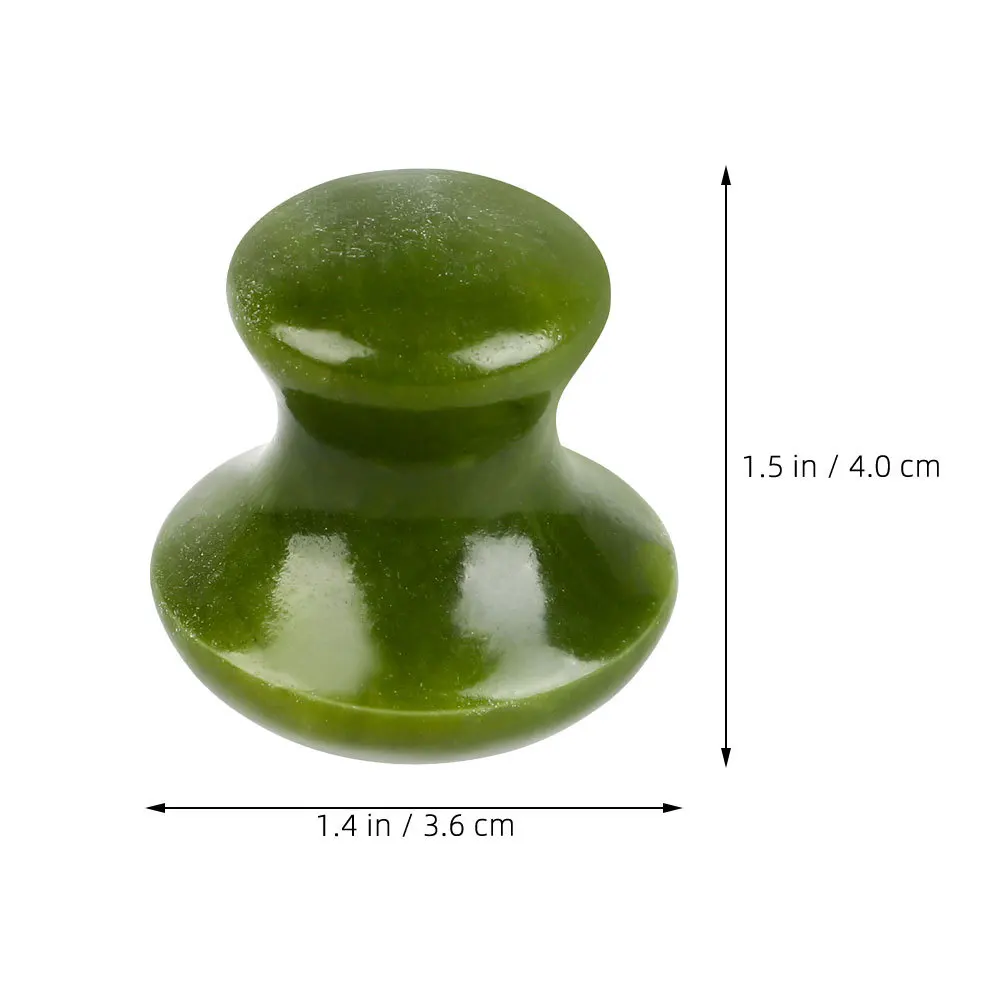 Natural Jade Mushroom Shape Facial Massager Stone Gua Sha Tool for Face Sculpting Toning Lift Therapy Spa Grade Beauty Roller