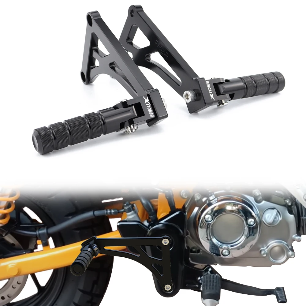 

Motorcycle Rear Passenger Footrest Fit For Honda Monkey 125 2018 2019 2020 2021 2022 2023 2024 2025 Rear Foot Pegs Bracket