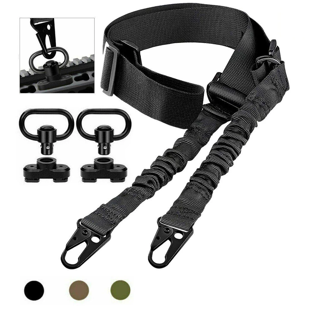 

Adjustable Traditional Sling 2 Point Quick Adjust Rifle Strap With Swivels Adjustable 2 Point Sling With D Ring Loop Rifle Sling