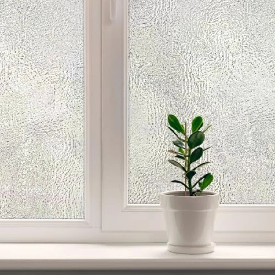

Decorative Privacy Window Film with d Glass Pattern Non-Adhesive and UV Protection Easy to Apply and Removable 36 x 72 Inch Mad