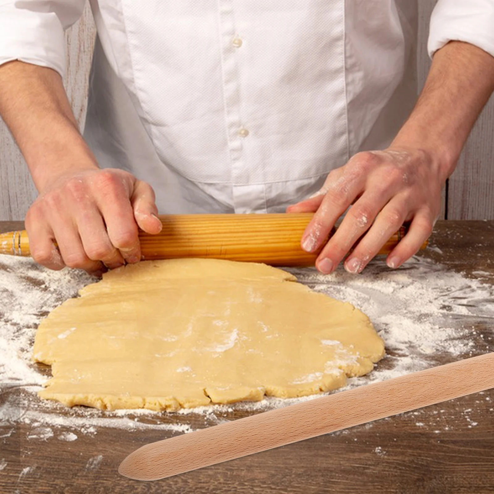 

Wooden Spatula 11 Inch Skinny Spurtle For Sourdough Starter Mixing Dough Bread Making Tools Kitchen Essential Stirring