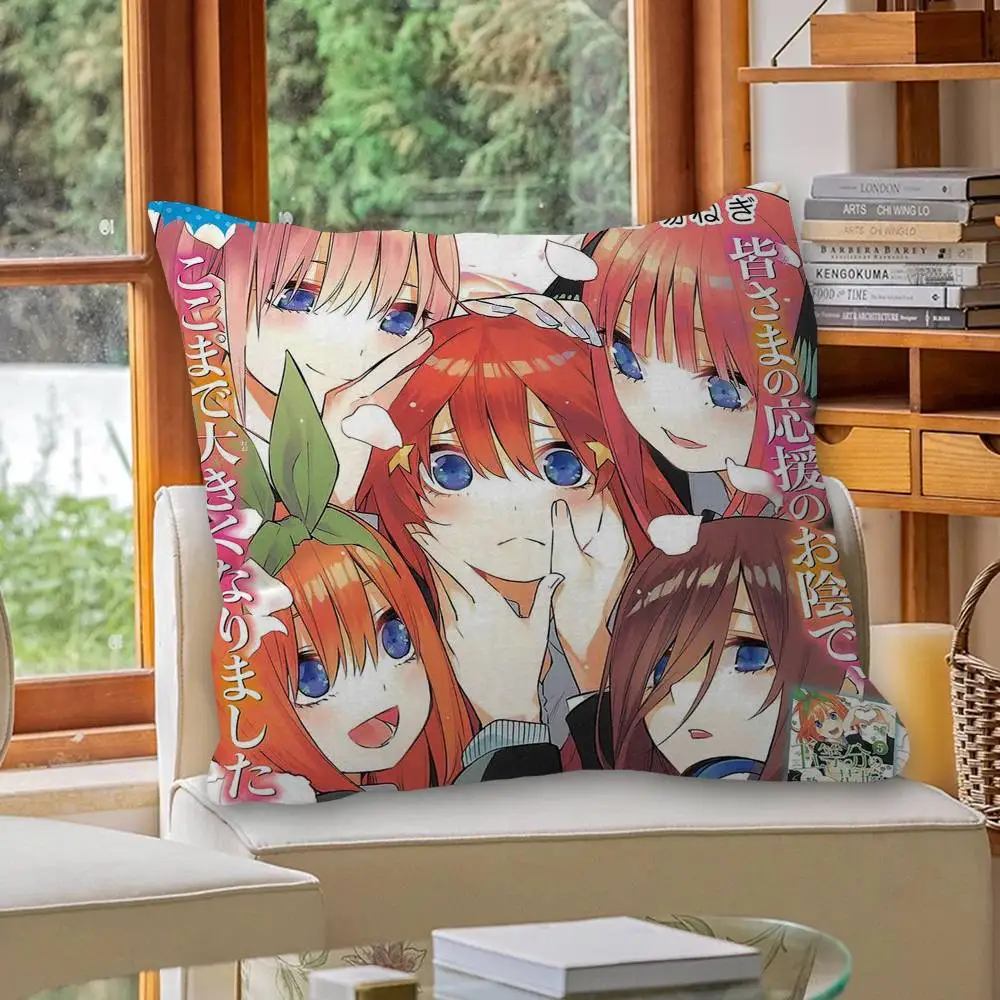 Anime The Q-Quintessential Quintuplets pillow cover sofa cushion cover home room decoration children gift