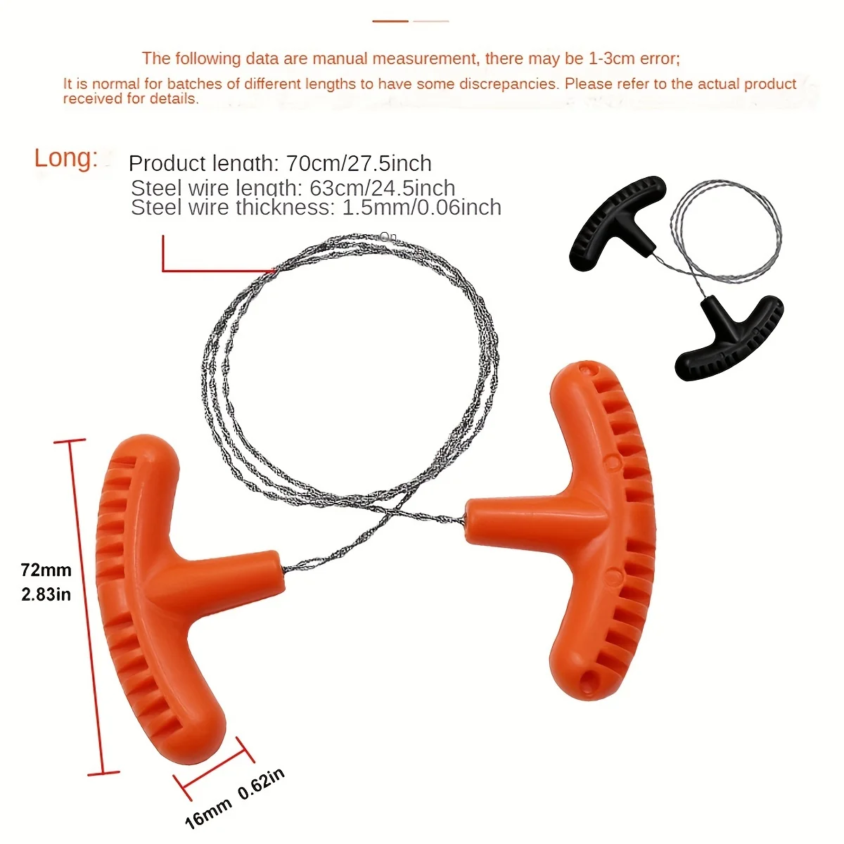 

Карманная проволочная пила для выживания в кемпинге | Складная пила из нержавеющей стали с ручками для пеших прогулок