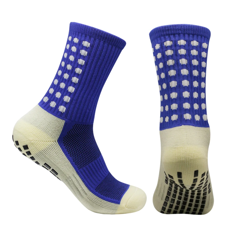 1 Pairs New Football Socks Men Women Sports Socks Non-slip Silicone Bottom Soccer Baseball Socks Outdoor Sport Cycling Yoga Floo