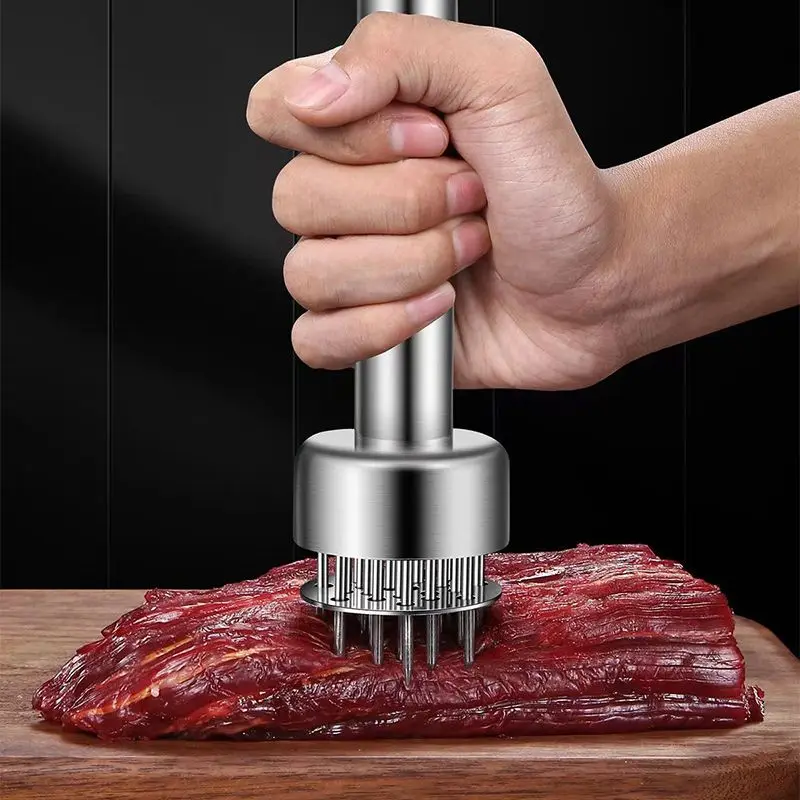 

304 Stainless Steel Meat Tenderizer Needle Keep Meat Shape & Fibers Well Make Thick Steak and Meat More Flavorful