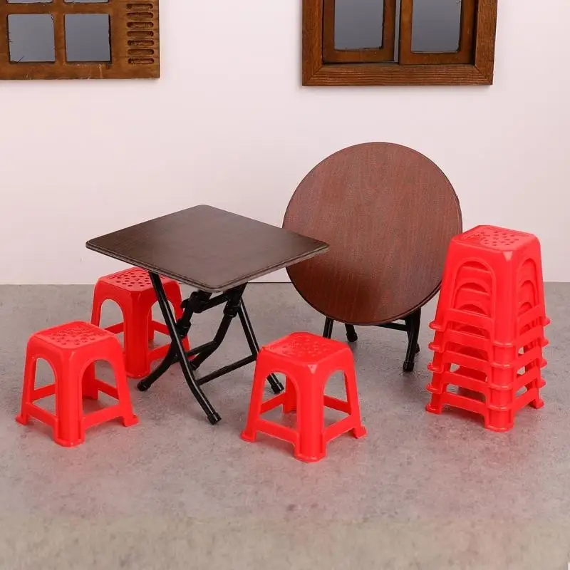 Nhà Búp Bê Thu Nhỏ Nội Thất Bộ Bàn Ghế Ăn Mô Hình Hình 1/12 Nội Thất Thu Nhỏ Cho Trẻ Chơi Sáng Tạo A2UB