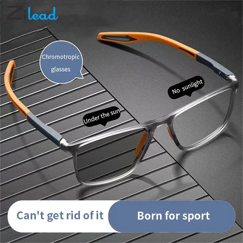 

Zilead Photochromic Myopia Glasses Women Men Ultralight Sport Discoloration Myopic Eyeglasses Finished Shortsighted Eyewear -1-4