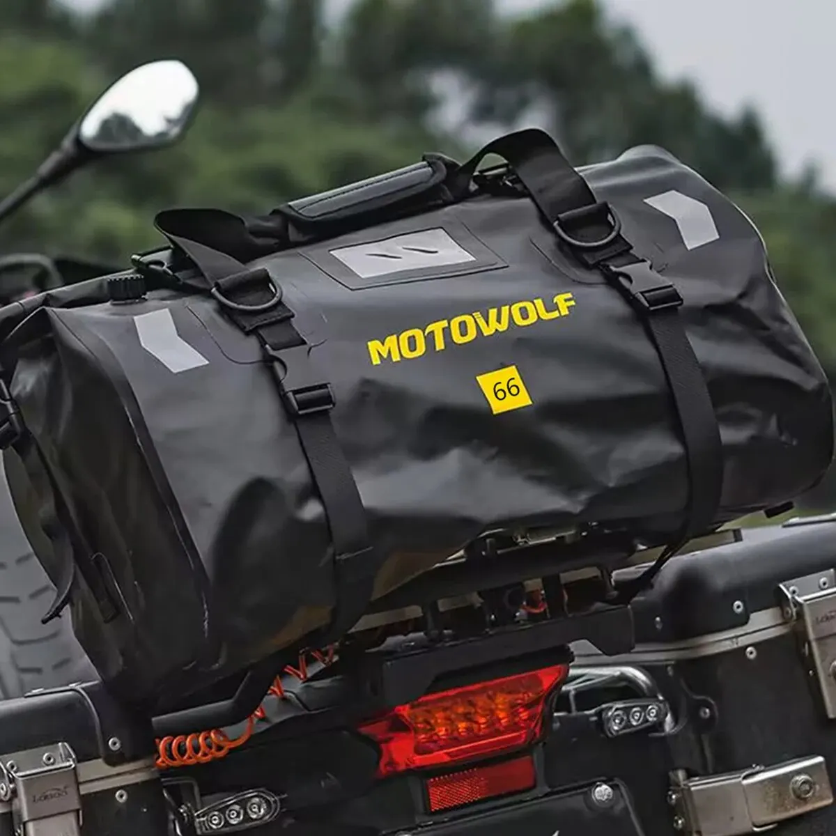 Universele 40l 66l Motorfiets Waterdichte Staartzakken Helm Duurzaam Achterste Moto Zittas Met Hoge Capaciteit Motorcross Outdoor Tas