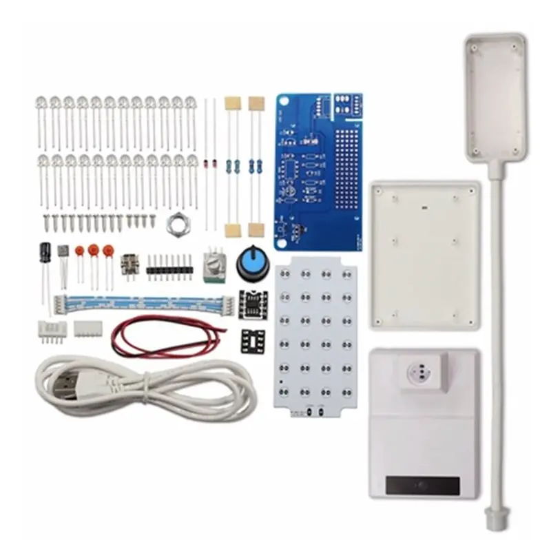 A23F-NE555 LED Dimming Table Lamp Kit PWM Circuit DIY Soldering Assembly DIY Electronic Kit 8.5W With Switch Potentiometer