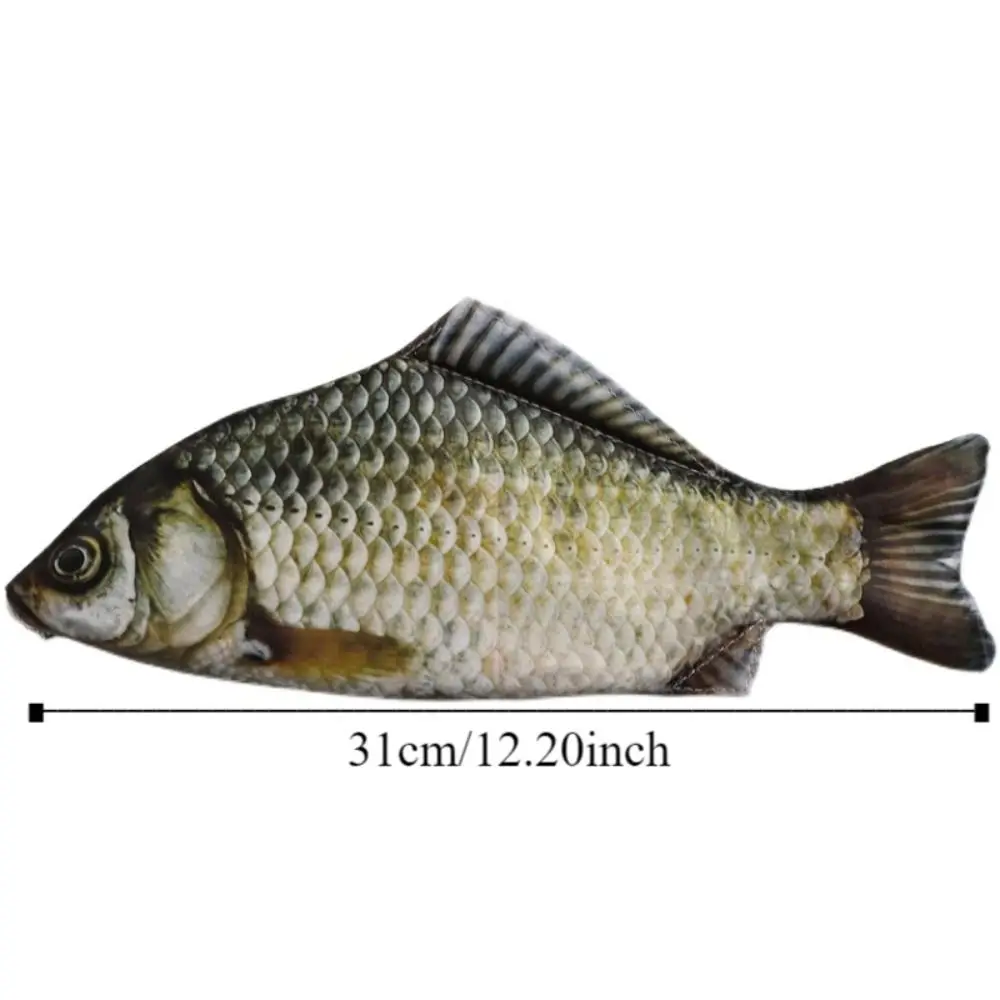 Bleistift Box Simulation Fisch Form Stift Tasche Karpfen Nette Design Fisch Bleistift Fall Neuheit Lustige Schreibwaren Lagerung Tasche Student
