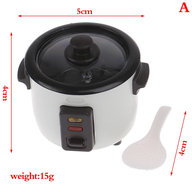 1:12  Mini Rice Cooker Model Dollhouse Miniature Kitchen Appliances for Barbies Blyth Doll Food Accessories Toy