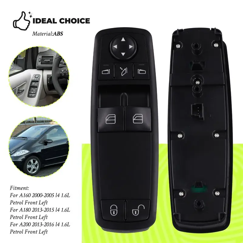 For Mercedes Benz A160 A180 A200 2000-2016 Car Power Window Switch A1698206510 1.6L Petrol L4 1698206510