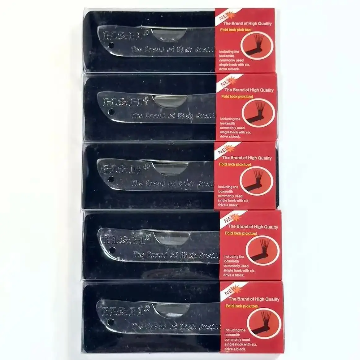 6 in 1 H&H hook pick tools portable locksmith tools Unlock Kit view 6