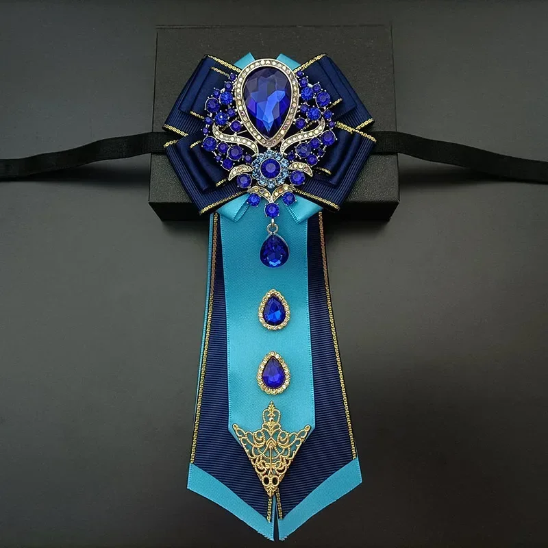 الرجال الزفاف ربطة القوس فيونكة الأعمال مأدبة مجموعة قميص الراقية الأزياء والمجوهرات هدية اليدوية التصميم الأصلي العلاقات الفاخرة حجر الراين