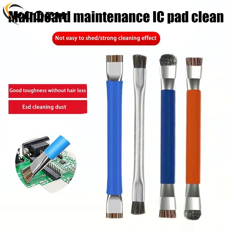 Double Headed Safe Clean Brush For Mobile Phones Motherboard Circuit Board PCB Welding Pad Stiff Brush Oil Flux Clean Tools