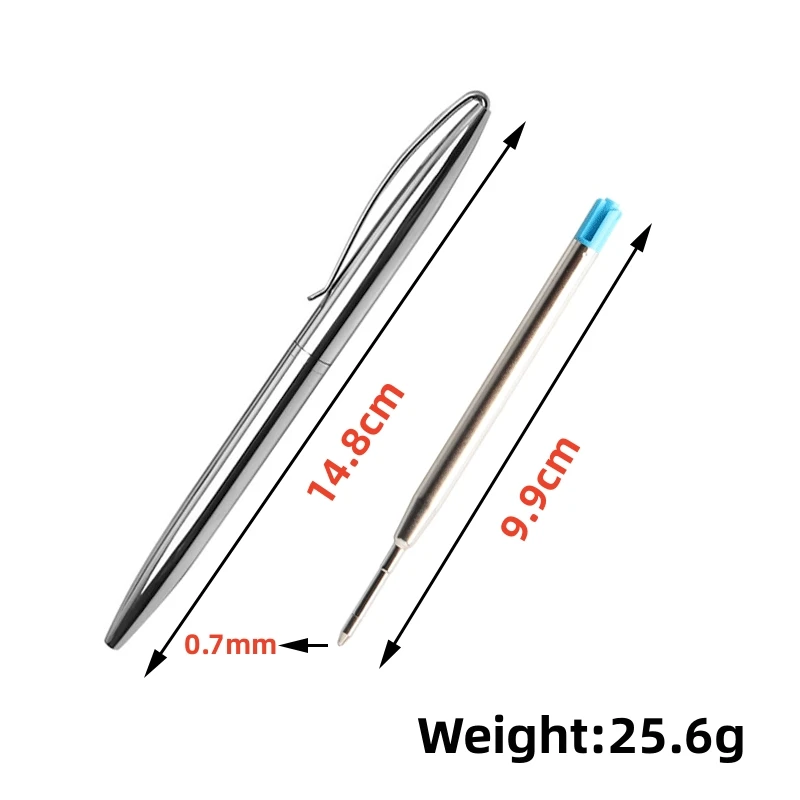 High Quality Metal Ballpoint Pens Stainless steel Pattern Spin Stationery Office Supplies New Gift Ink Pen