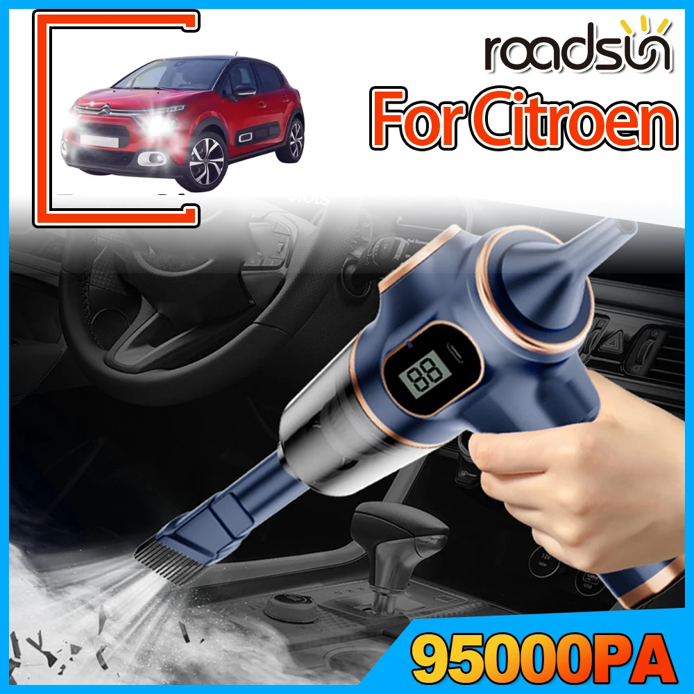 

Roadsun 95000PA Portable HandHeld Vacuum Cleaner For Citroen Xantia C-triomphe Picasso C5 C6 C2 C4L C4 Aircross D3S D4S D5S