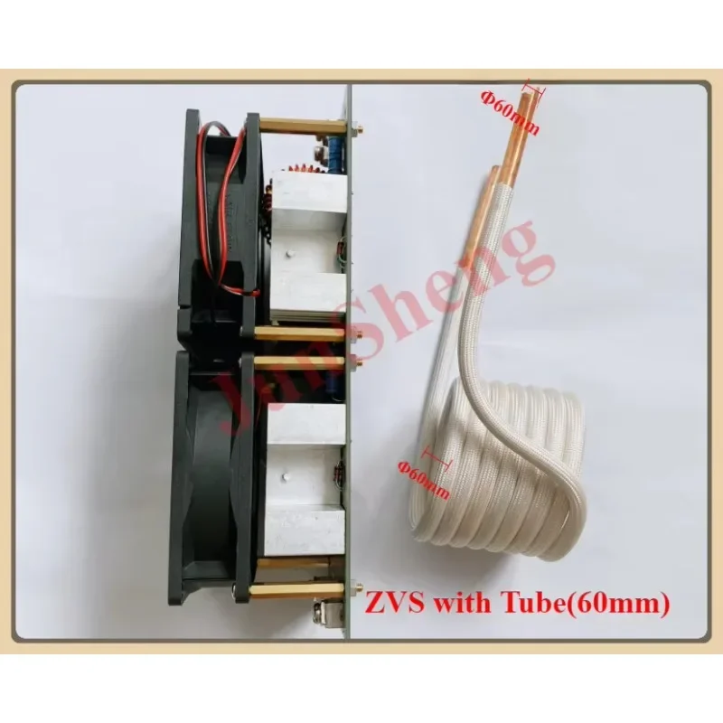 Imagem -02 - Zvs Baixa Tensão Indução Aquecimento Board Módulo de Alimentação Flyback Aquecedor Driver Tesla Bobina Aquecedores dc 24v48v 2000w 50a