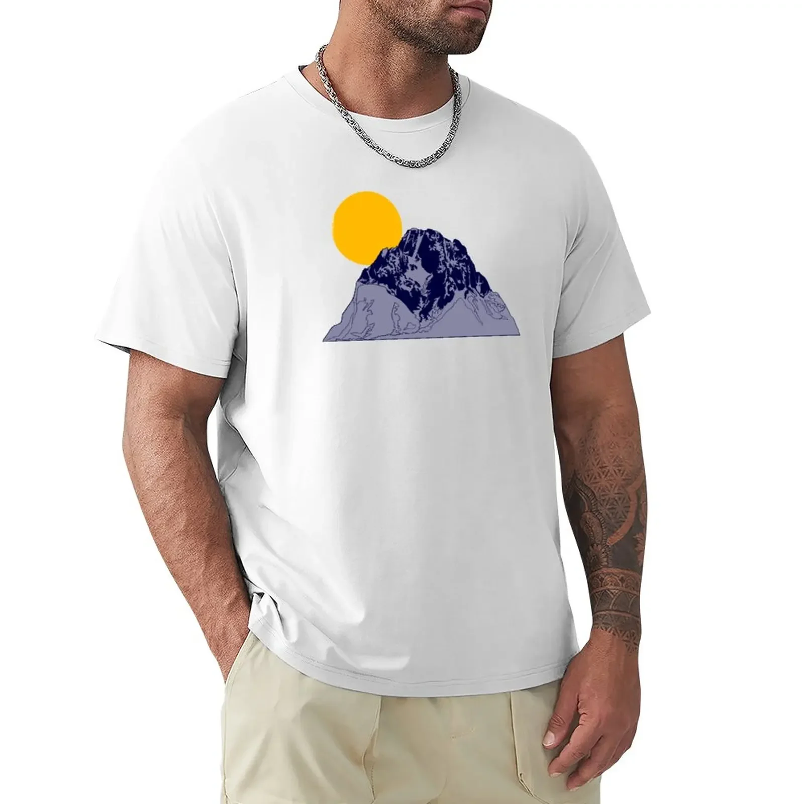 

mt moran T-Shirt graphics sweat vintage clothes heavyweight t shirts for men