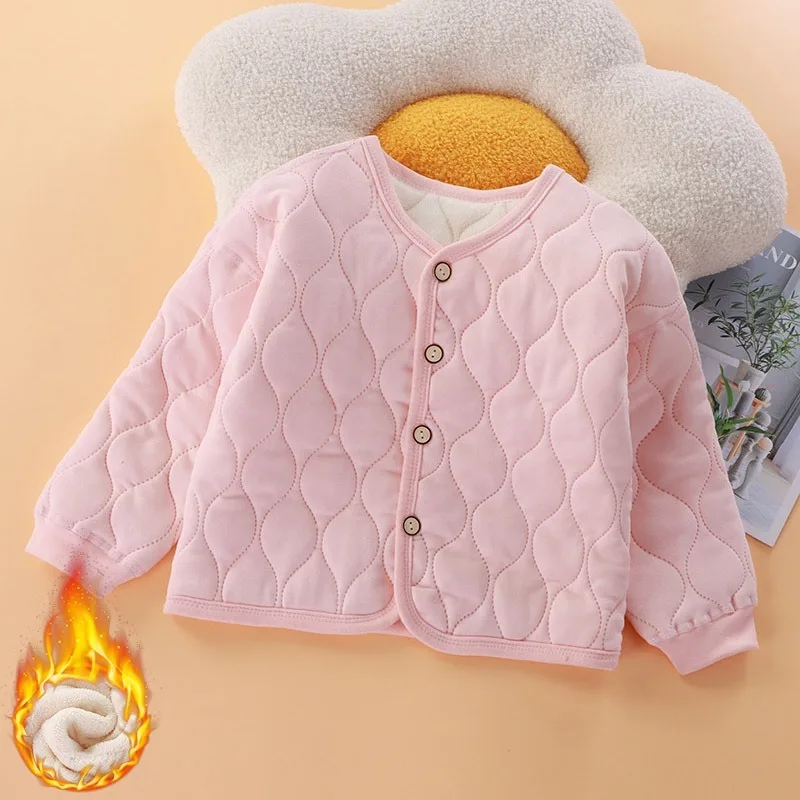 New Baby Girls Boys Clothes Cute Fleece Winter Warm Baby Girl Jacket Casual Baseball Uniform Outerwear Kids Coat