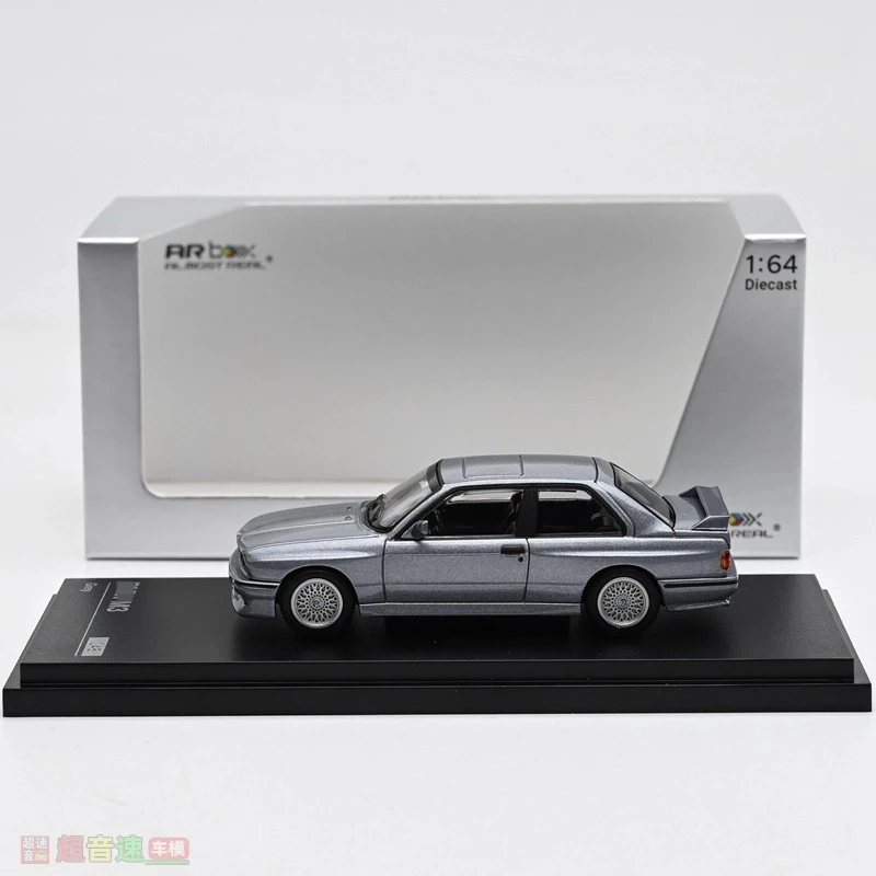 AR BOX 1/64 E30 véhicule à moteur jouet en alliage gris moulé sous pression modèle en métal cadeaux