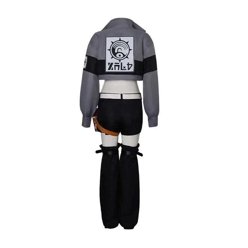 KK56Anime Gachiakuta Riyo Cosplay Grey Uniform Costume Wig Women Gothic Daily Clothing Halloween Christmas Party Outfit.OJ6/ view 5