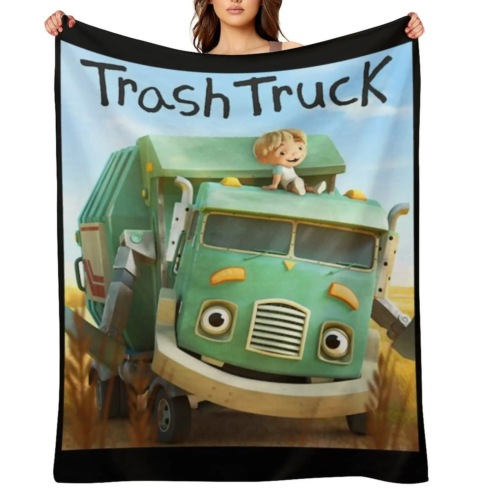 

hank and trash truck cartoon Throw Blanket Decorative Sofa valentine gift ideas Thermal Sofa Quilt Blankets