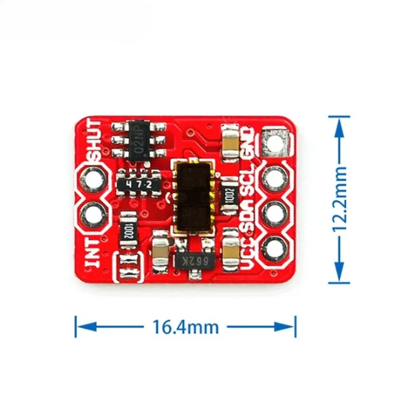 50Hz 3.3-5v VL53L1X Laser Ranging Sensor Module 4cm-4m Ranging Module ToF Distance Measurement I2C 12x17x3.2mm PCB Sensor Board