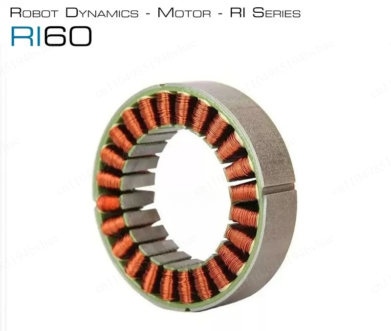 RI60 internal rotor shell free three-phase brushless DC torque motor with frameless sensor installed inside