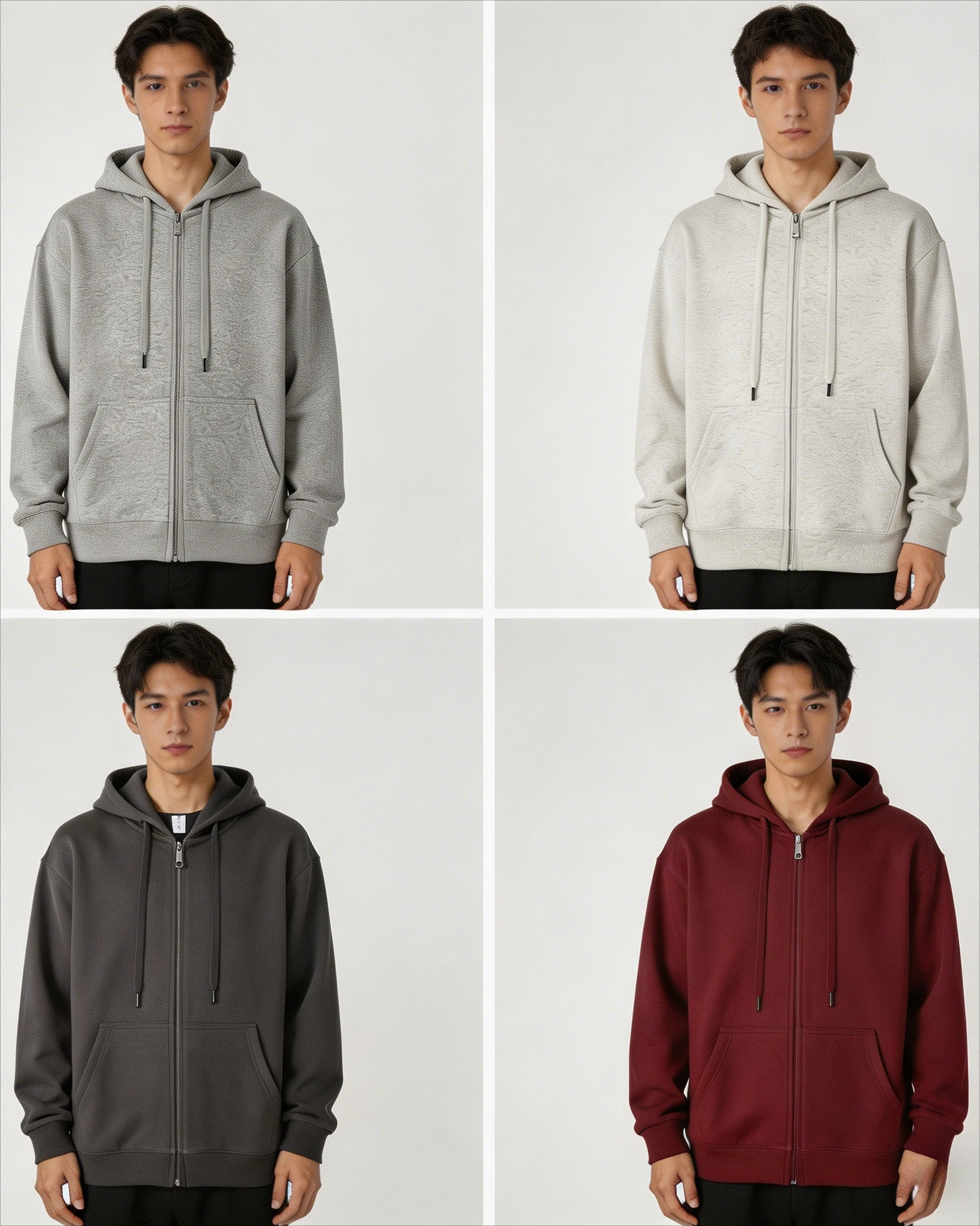 

Мужской кардиган на молнии с капюшоном: новая осенне-зимняя коллекция, спортивный и повседневный стиль, европейский и американский тренд, куртка в стиле High Street