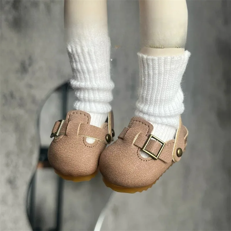 1/4 1/6 Maßstab Mehrfarbige Kunst-Retro-Halbwickel-Muleschuhe, Freizeitschuhe für BJD-Puppen und Actionfiguren zur Dekoration – Detail 4