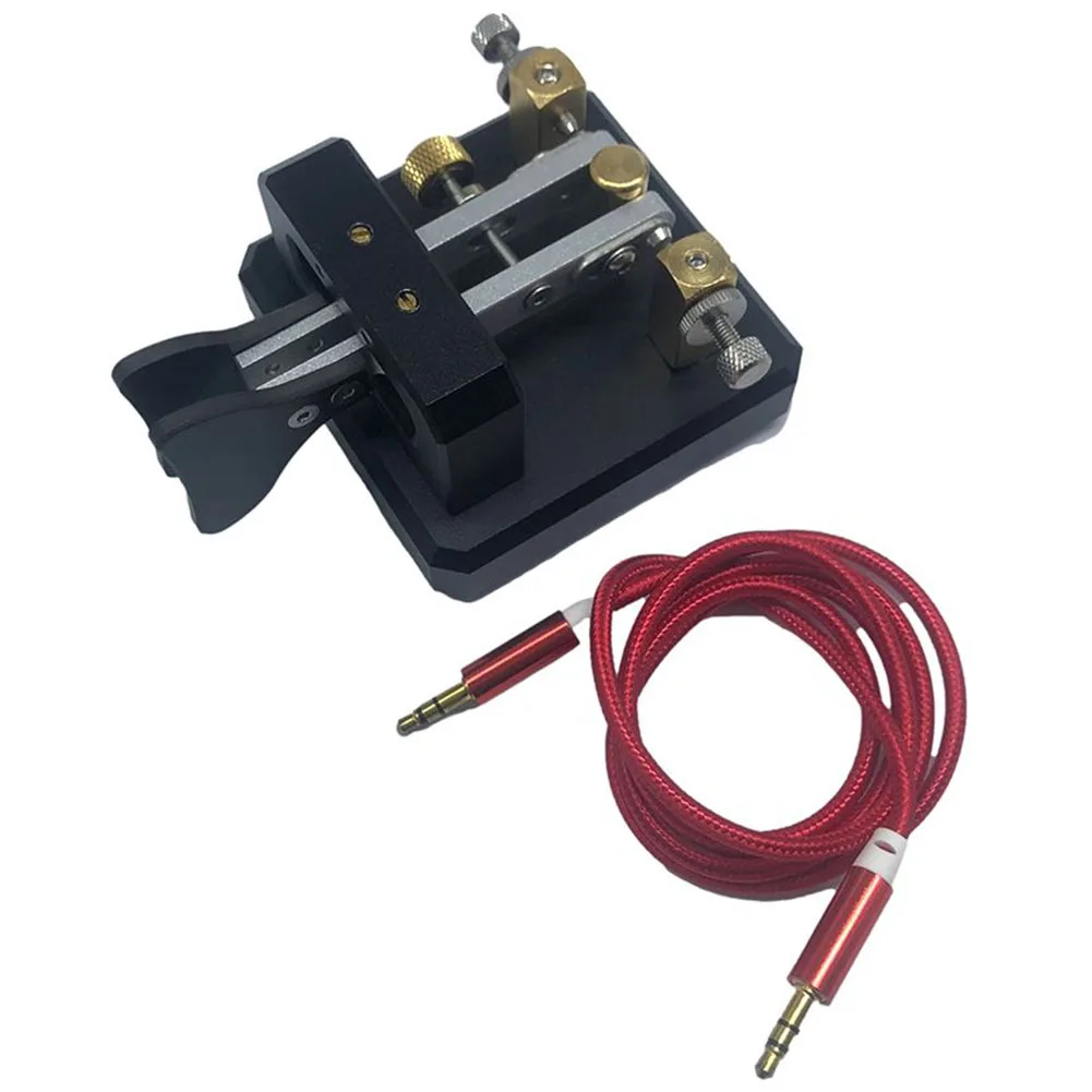 Shortwave CW Transmitter Automatic For Morse Dual-Paddle Telegraph Key CW Key With 1m Cable For Ham Radio Users